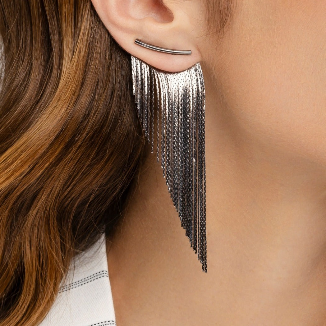 graphite earrings