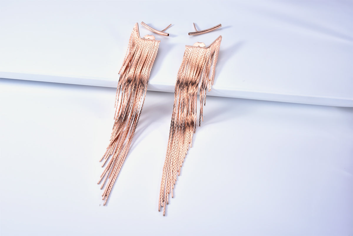 rose gold earrings