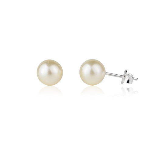 Single Pearl Earrings Silver House12